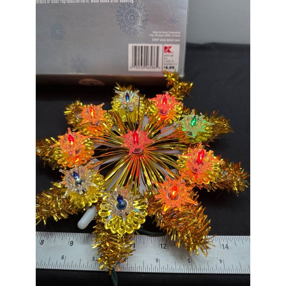 Trim A Home Electric 10 Lights Star Tree Top For Indoor Use Only - Picture 6 of 7